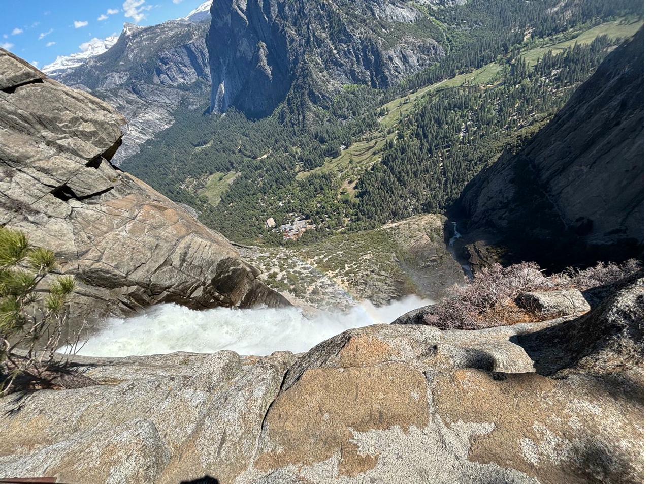 Yosemite Falls beside El Capitan — best cabin for Yosemite Firefall season